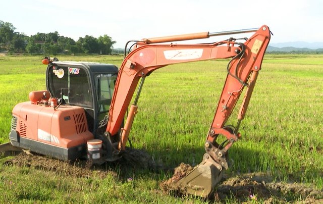 Thôn đầu tiên ở Hòa Lạc hoàn thành chuyển đổi ruộng đất.